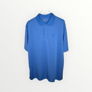 Nike Men's Golf Tour Performance Dri-FIT Polo Shirt Blue/White Stripes NEW XL